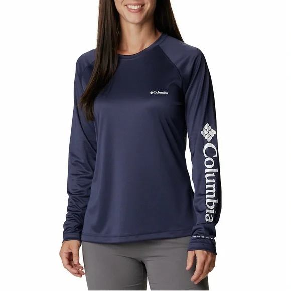 NWT Columbia Women’s Fork Stream UPF 50 Omni-Shade Long Sleeve Active Shirt - Picture 1 of 3